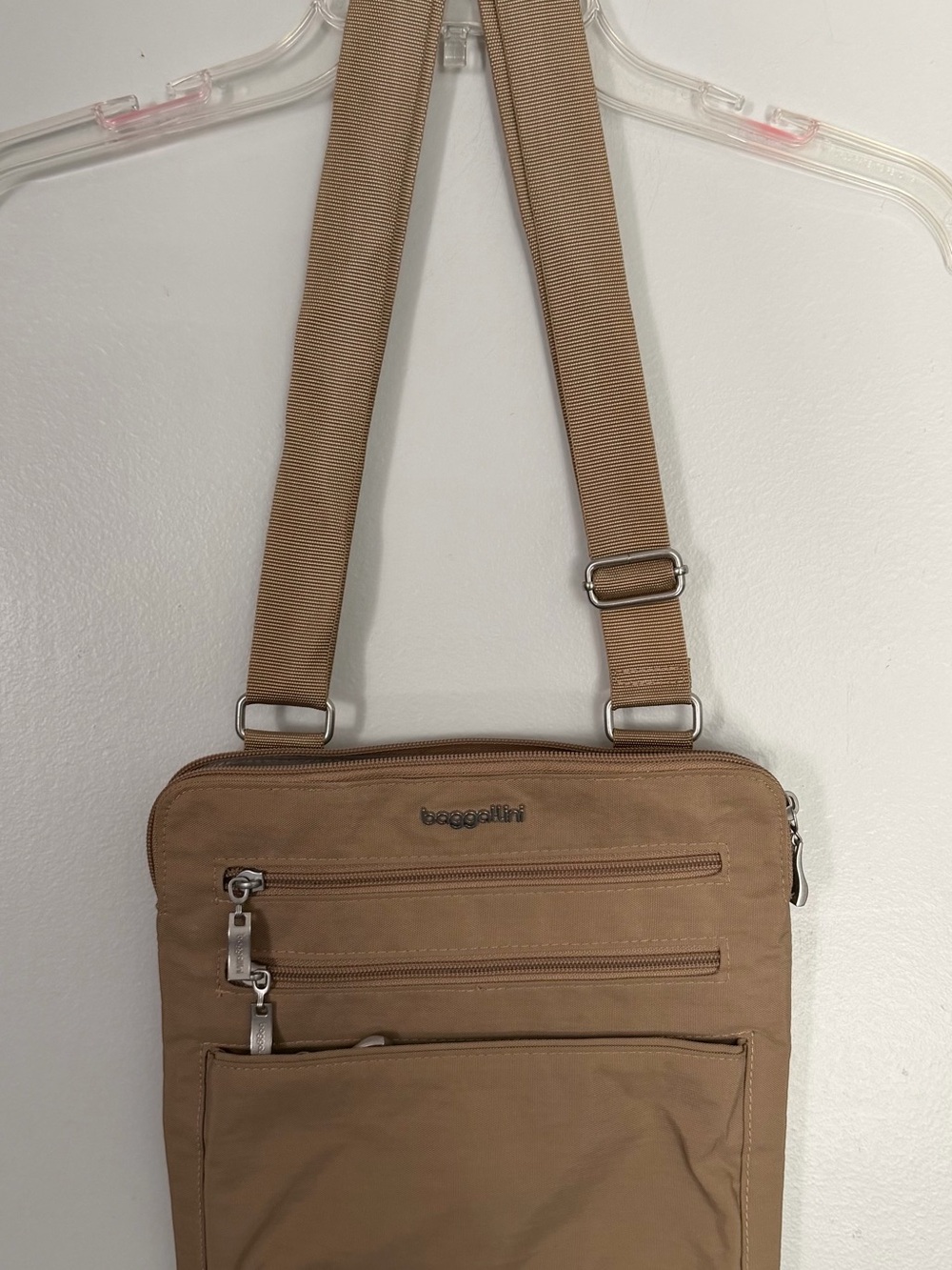 Baggallini Tan Crossbody Bag With Adjustable Strap - NWOT